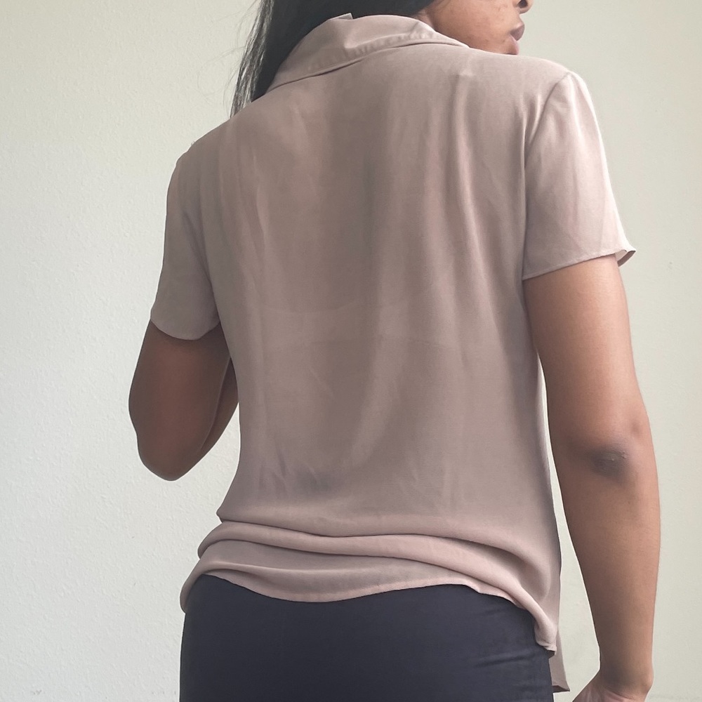 Sheer Button-up Top - Picture 4 of 8